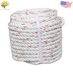 5/8in×120ft Double Braid Polyester Rope 1790lbs Breaking Strength Strong Pulling