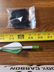 BLACK EAGLE DEEP IMPACT CRESTED FLETCHED ARROWS .001 400 (1 Cut 25.5)