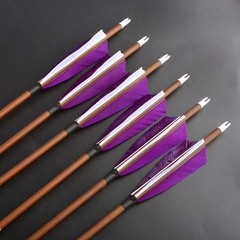 31″ Pure Carbon Arrows Feathers SP340 400 500 600 Compound Recurve Bow Hunting