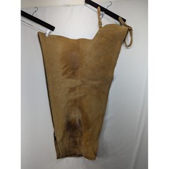 Devon-Aire Tan Suede Leather Equestrian Riding Chaps Medium Style 225 Zip Buckle