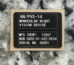 AN/PVS 14 and 15 Custom UID Tags