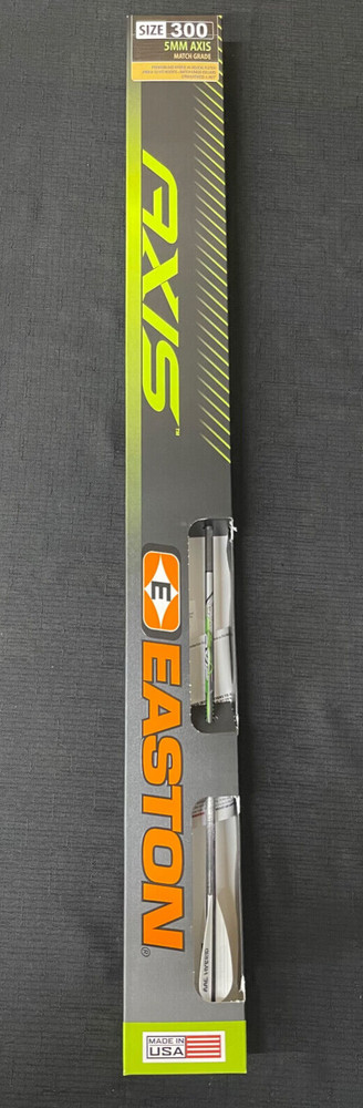 Easton Archery Axis 5MM 300 Match Grade w/ AAE Hybrid Vanes 1/2 Dozen BRAND NEW