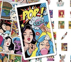 25Pcs Mixed Street Pop Artwork Modern Graffiti Art Colorful Painting Sticker