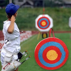 Portable Outdoor Straw Archery Target 50cm Diameter for Shooting Practice