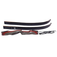 62in Archery Wooden Takedown 30-50lbs Recurve Bow Hunting Shoot