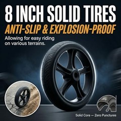 Non-Electric Scooters for Kids 8-12, Teens & Adults – Foldable Commuter Black