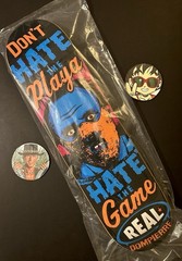 RARE Nick Dompierre Hannibal Dont Hate The Playa Real Skateboard Deck Horror NEW