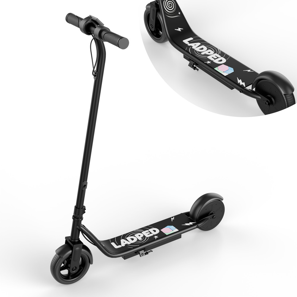 Ladped 6.5″ Kids Electric Scooter, LED Display, 3 Speeds, 250W Max 10Miles Range