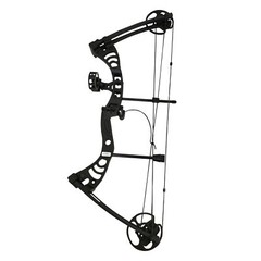 SAS Scorpii 55lbs Bow Kit w/ Arrow Rest, Sight, Release, and Arrows-Black/Camo