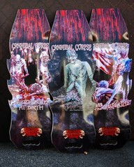 ALL 3 Creature x Cannibal Corpse EXPLICIT Censored Blind Bag Skateboard Deck SET