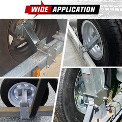 Trailer Spare Tire Mount with Lock, 120LBS Spare Tire Carrier for Utility Tra…