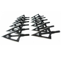 3/6/12/24/60pcs Broadheads 3 Blades Arrowheads Tip Steel For Bow And Crossbow