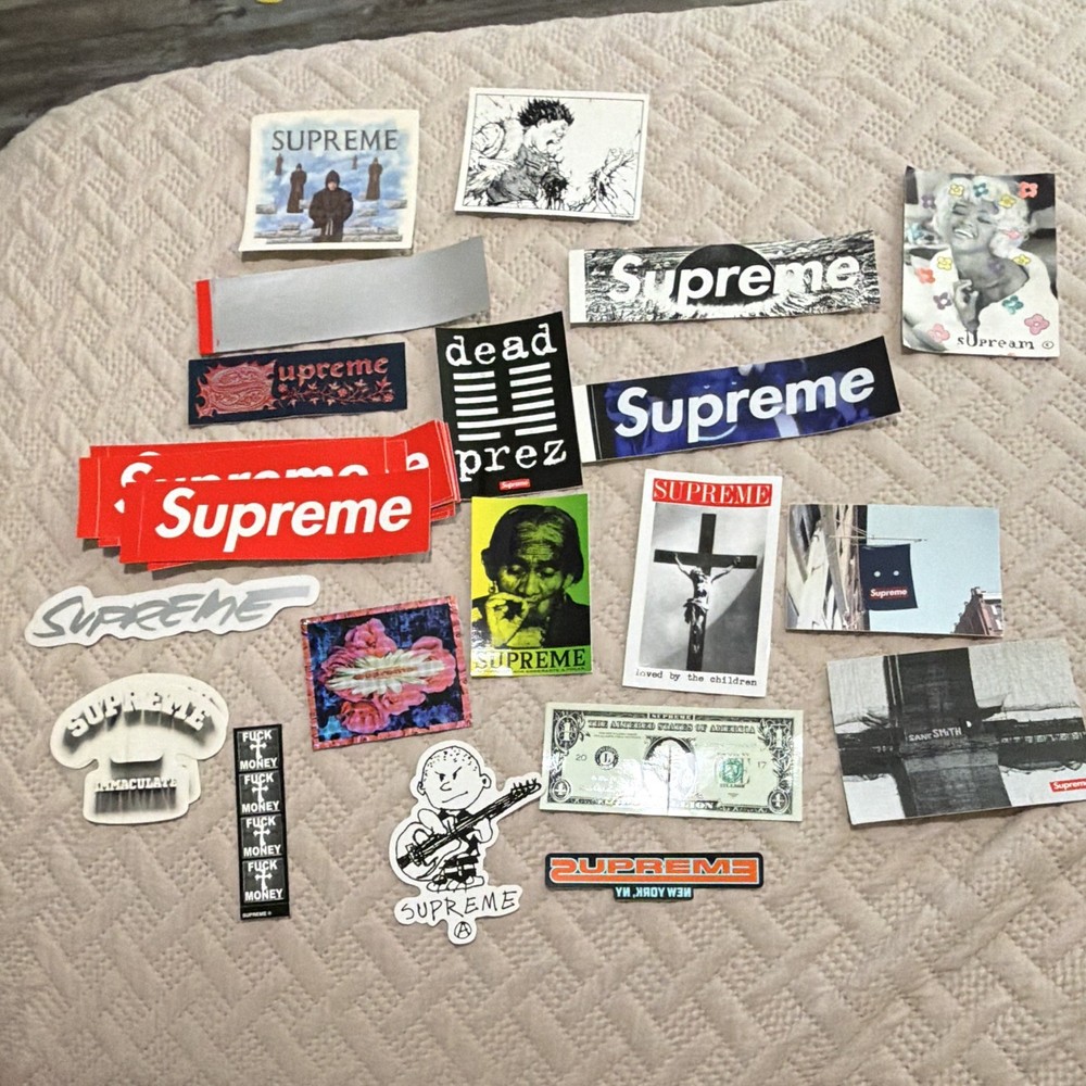 Supreme Logo Sticker Lot Assorted Mixed Designs Skateboard Decals