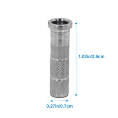 50PC 6.2/7.6mm Aluminium Arrow Inserts + Archery Arrow Shaft Cutter DIY Tool Set