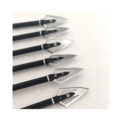 6/12pcs 100 Grain Hunting Broadheads Arrowheads Arrow Heads Tips Points Shooting