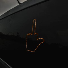 Funny New LED Illuminated Gesture Light Car Finger Light With Remote