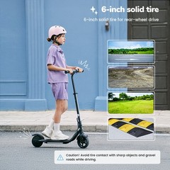 Electric Scooter for Kids Ages 8-12 150W E-Scooter Adjustable Heights Dual Brake