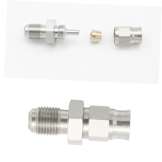 M10 x 1.0 Male Metric to -3 AN AN3 Brake M10*1.0 Male to 3AN Female Natural