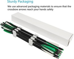 Crossbow Bolts and Broadheads Set 20 Inch Carbon Arrows for Hunting Practice