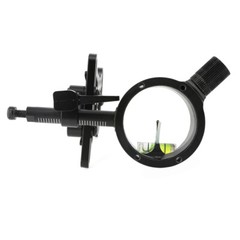 Archery Sight Compound Bow Single 1 Pin 4X 6X 8X Lens 0.019″ Adjustable Hunting