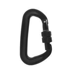 4 Pack Heavy Duty Aviation Aluminum D-Shaped Locking Carabiners Clip 12 KN