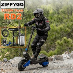 ZIPPYGO APP 5000W 50MPH Electric Scooter for 16-50 Ages +Seat/Steering Damper US