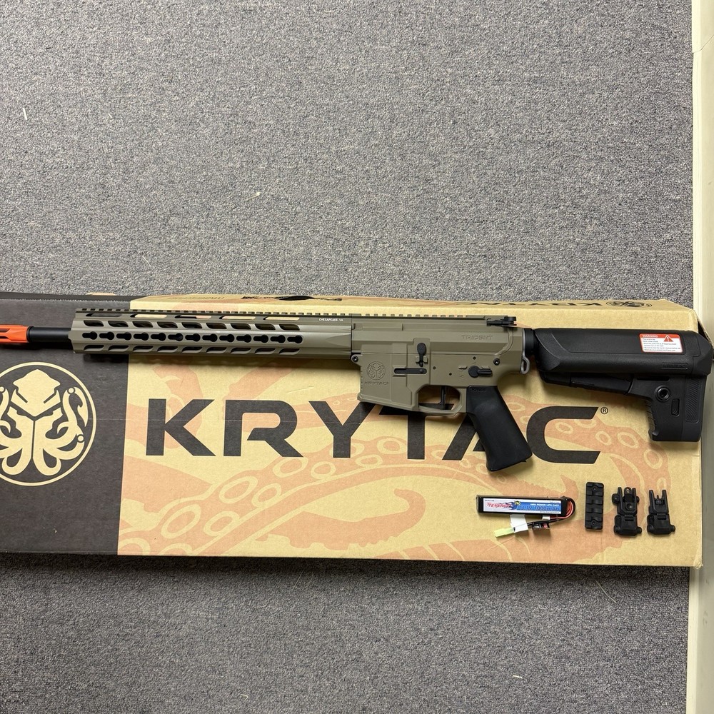 Krytac Trident MKII SPR Airsoft Rifle Tan | Never Used!