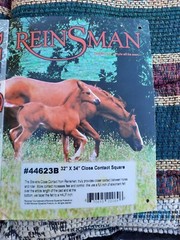 REINSMAN Western Saddle Pad with Felt Bottom ~ 32″ x 34″ Close Contact Square