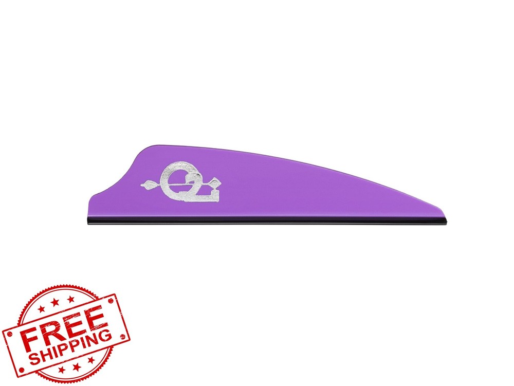 Q2i Fletching Vanes Violet 2.1″ 100 Count