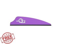 Q2i Fletching Vanes Violet 2.1″ 100 Count