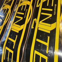 Infinite Boards Skateboard Deck 3/pcs, Bold Graphic Black & Yellow Logo, Read D*