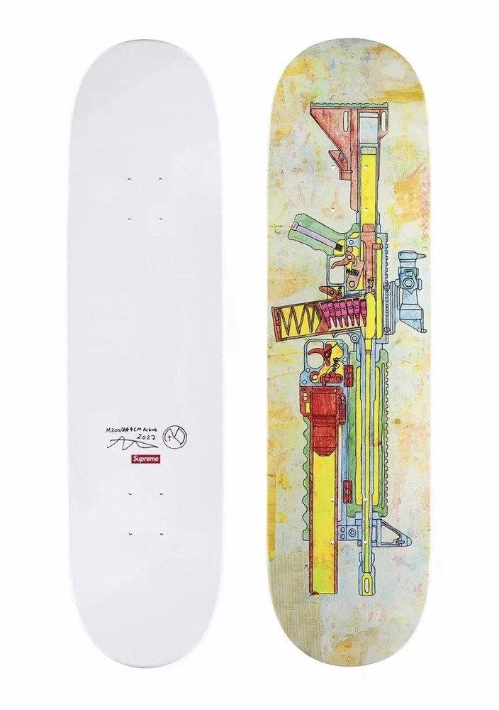 Supreme M4/M203 Skateboard Skate Deck Alfredo Martinez SS26
