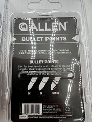 Allen Bullet Points Arrow Heads 125 Grain 5/16 Diameter 14621A 10-Pack Lot of 6