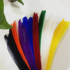 50pcs Multicolor Full length 7-9in Fletches RW Turkey Feather for Archery Arrows