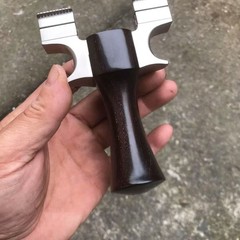 Flat Band Titanium Alloy Slingshot Quick Release Ebony Handle Outdoor Hunting