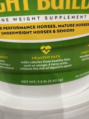 Farnam Weight Builder Horse Supplement, 7.5 Pound,, 30 Day Supply