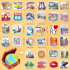 200PCS US State Travel Stickers for Scrapbook Journal, USA City Travel Sticke…