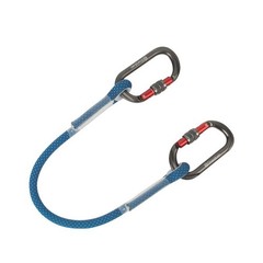 60CM Lanyard w/ Double Aluminum Alloy Carabiner for Rock Climbing Fall Arrester