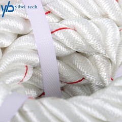 1inch × 120FT High Strength Braided Rope Breaking Strength 3400 Pounds White Red