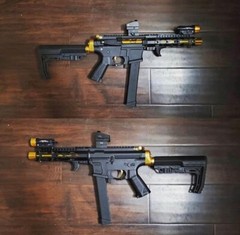 Airsoft AEG KRYTAC M4 CNC Machined Aluminum Sharpshooter Drop Stock Adapter