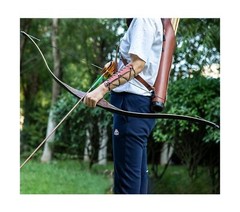 Deerseeker Archery 54″ Traditional Bow Hunting Longbow with Bamboo Core Limbs…