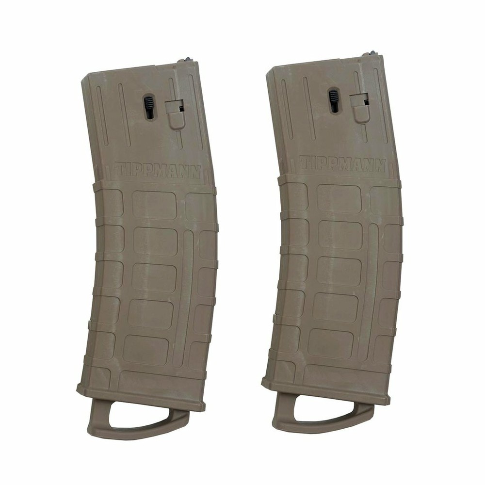 Tippmann TMC Magazine 2-Pack – .68 Caliber – Tan – Paintball
