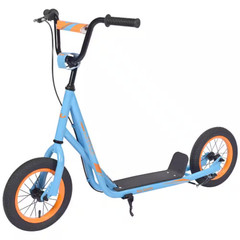 Kick Scooter Bike for 6-12 Years-Old Kids with Adjustable Handlebar, 12 In. Infl