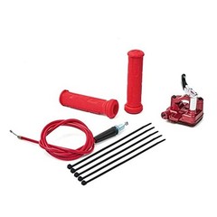 New 7/8» 22mm Thumb Throttle Cable Accelerator Handle 1 red ribbon solid