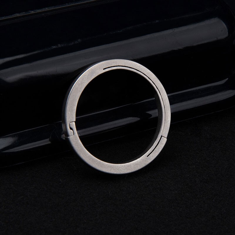 EDC Titanium Alloy Key Ring Outer Dia. 17mm/22mm/25mm/32mm Openable Keyring