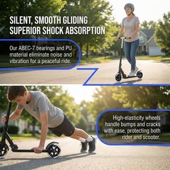 Little World Scooter Wheels – Quality Pair of 2pcs 100mm Stunt Scooter Wheels…
