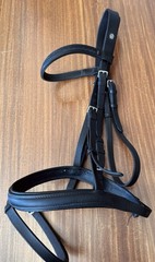 Otto Schumacher Horse Size (2) Black Bridle Swarovski Fabric Crystal Browband