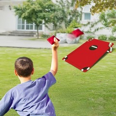 Cornhole Game Set 2 Boards 12 Bean Bags Outdoor Backyard Tailgate Beach Gift
