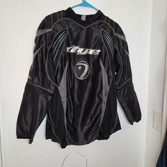 Dye Paintball Jersey Mens Black Grey Padded Long Sleeve Tactical Shirt Large