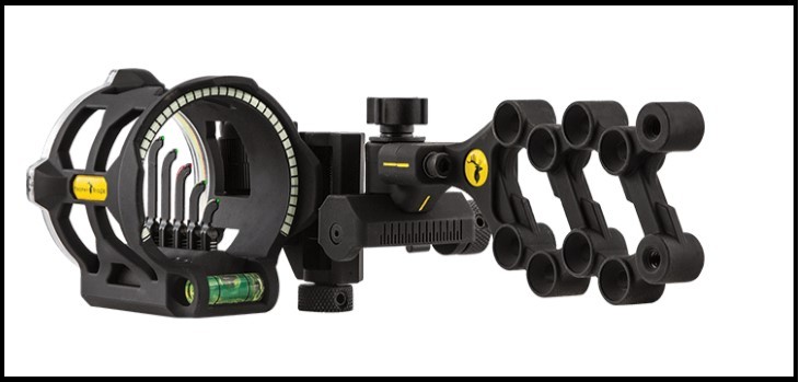 Trophy Ridge Peak Sight 5 Pin .019″ Black Right Hand